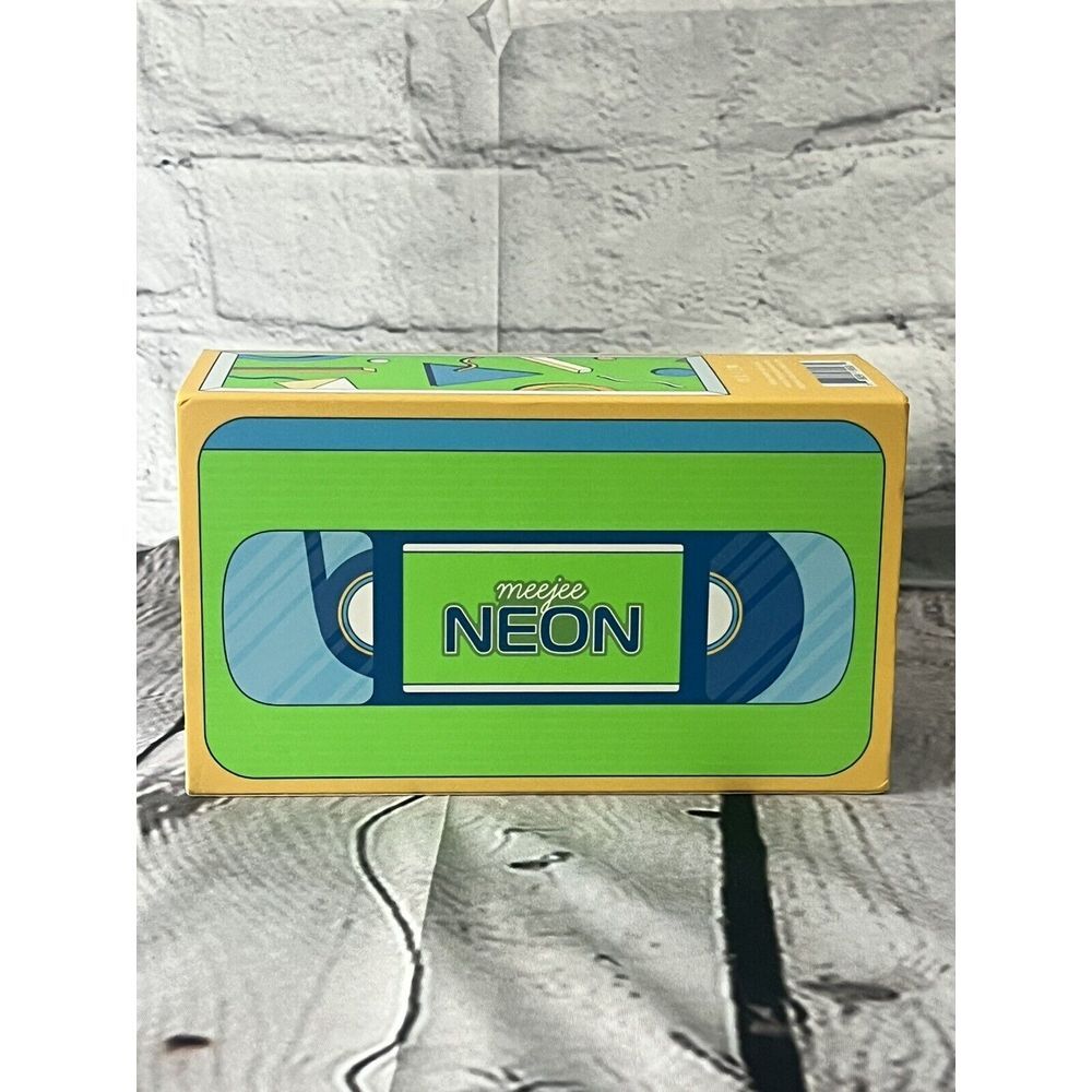 Meejee Silicone Facial Cleansing Massager Limited Edition Neon Green VHS Box New